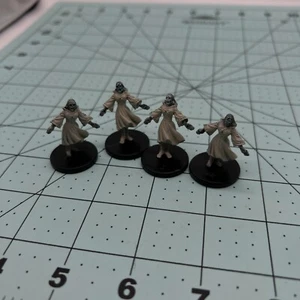 4 x D&D Mini - DEATHLOCK WIGHT #18 Undead Demon Web Series - Picture 1 of 6