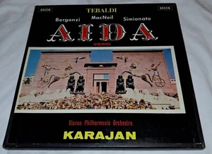 Decca SXL2167-8-9 Verdi Aida Tebaldi Karajan 3LP Box 1959 Rare - Imagen 1 de 6