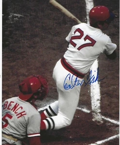 Signed AUTOGRAPHED 8x10 CARLTON FISK Boston Red Sox Photo HOF W/COA - Picture 1 of 1