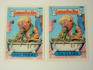 1988 Topps Series 12 Garbage Pail Kids: 469a Upset Tommy & 469b Tub ‘o Lars - Picture 1 of 2