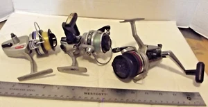 Spinning Fishing Reel Lot Vintage SHAKESPEARE ALPH 035 / GARCIA 6-S / RYOBI SX2M - Picture 1 of 11