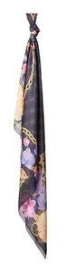 Paño GUESS Foulard 120x120 Black Multi negro rosa nuevo - Imagen 1 de 2