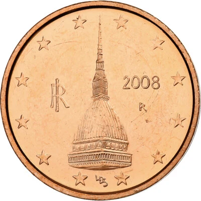 [#1047290] Italy, 2 Euro Cent, 2008, Rome, Copper Plated Steel, MS, KM:211 - Image 1 of 2