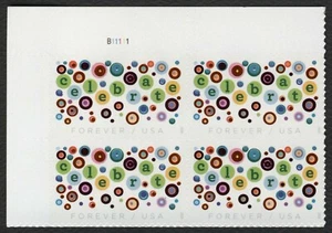 #5434 Celebrate, Plate Block [B11111 UL] Mint **ANY 5=FREE SHIPPING** - Picture 1 of 1