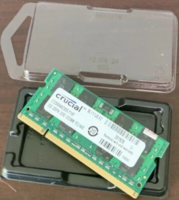 CRUCIAL 2GB DDR2 PC6400 PC2-6400 SODIMM 800MHz 200-Pin LAPTOP MEMORY RAM - Image 1 of 3