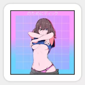1 schöner Vaporwave Waifu Material Anime Girl Aufkleber für JDM Auto Itasha - Bild 1 von 1