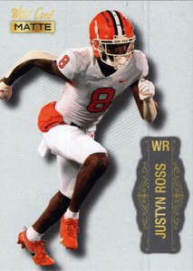 2022 Wild Card Matte Silver Justyn Ross Clemson Tigers #MB-66