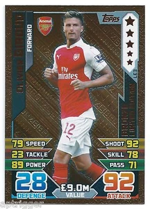 2015 / 2016 EPL Match Attax Bronze Limited Edition (LE3) Olivier GIROUD Arsenal - Picture 1 of 1
