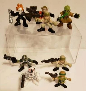 Star Wars Galactic Heroes Action Figure Set of Lot of 8 2" Vintage Hasbro - Picture 1 of 5