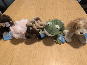 GANZ WEBKINZ PLUSH STUFFED ANIMAL LOT FROG PIG MONKEY + WITH FACTORY SEALED CODE - Picture 1 of 19
