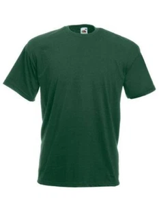610360 Fruit of the Loom T-Shirts - Bottle Green - Picture 1 of 1