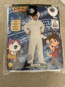 Yo Kai Watch Whisper Costume Medium Ages 5-7 Hooded Jumpsuit With Tail - Picture 1 of 4