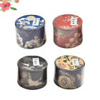  4 rolki taśmy washi chińska dekoracja japońska taśma maskująca folia brązująca