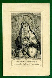 santino MADONNA holy card image pieuse MARIA SANTISSIMA ADDOLORATA - Imagen 1 de 1