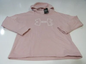 Womens Under Armour Rival Hoodie Pink Xsmall 1325318-602 Nwt - Picture 1 of 4