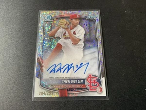 2025 1st Bowman CHEN-WEI LIN Speckle Auto /299 CPA-CL St. Louis Cardinals - Picture 1 of 3