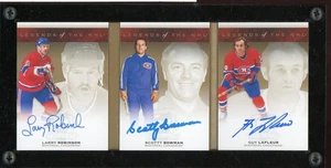 2018-19 The Cup Legends of the NHL Signatures Robinson/Bowman/Lafleur 6/9 - Picture 1 of 2