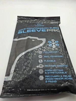 TheraICE Elbow Ice Pack Compression Sleeve for Injuries (PRO Elbow Sleeve, S/M) - Image 1 of 4