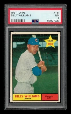 1961 Topps Set-Break #141 Billy Williams PSA 7 casi nuevo Foto 1 de 3