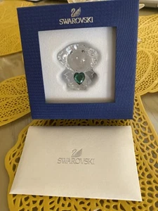 2014 Swarovski Birthstone Angel May Emerald Heart 5041817 Retired MIB Brand NEW! - Picture 1 of 3