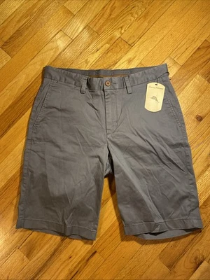 Tommy Bahama Top Sail Marlin Pantalones Cortos Hombres Elástico Algodón Gris Oscuro Talla 33 NUEVO CON ETIQUETAS NUEVO Foto 1 de 4