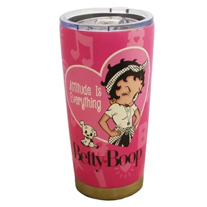 Betty Boop Collectible "Attitude Is Everything" Thermos Travel Mug Licensed New - Picture 1 of 2