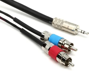 Pro Co IPMB2R-5 3.5mm TRS Male to Dual RCA Male Insert Cable - 5' - Picture 1 of 4