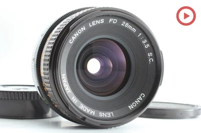 [Near MINT] "O" Mark Canon FD 28mm f3.5 s.c. sc Wide Angle MF Lens From JAPAN - Image 1 of 4