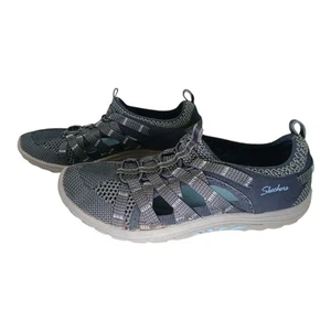 Skechers Outdoor Lifestyle Shoes Women Sz 7 SN49589 Navy 1390 - Picture 1 of 7