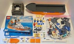 Lego 7739 Town City Coast Guard Patrol Boat & Tower Complete with Instructions
