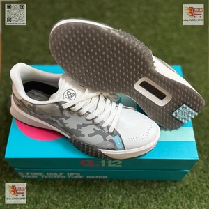 G/Fore Fore G4 G.112 Disruptor Golf Shoe Sneaker ⛳️ US 11.5 ⛳️ White Gray Camo - Picture 1 of 9