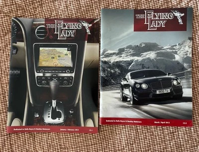 Flying Lady Magazine ROLLS ROYCE & BENTLEY Motorcars 2012 Excellent LoT 2 Issues - Image 1 of 4