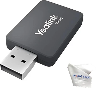 Global Teck Worldwide Yealink Dual-Band 433 Mbps WiFi USB Dongle Adapter, Black - Image 1 of 4