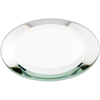 Plymor 3" Round, 5mm Thick Beveled Glass Mirror Circle - Image 1 of 3