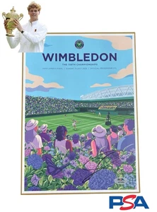 Jannik Sinner Signed Official 2025 Wimbledon CHAMPION Final Program PSA AUTO - Picture 1 of 5