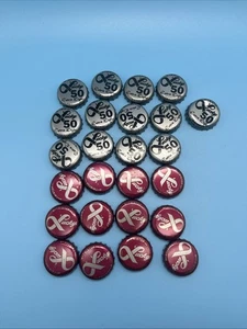 VTG LUCKY LAGER Lucky 50 Beer Brand Bottle Puzzle Caps Bottle Caps Qty. 25 - Picture 1 of 2