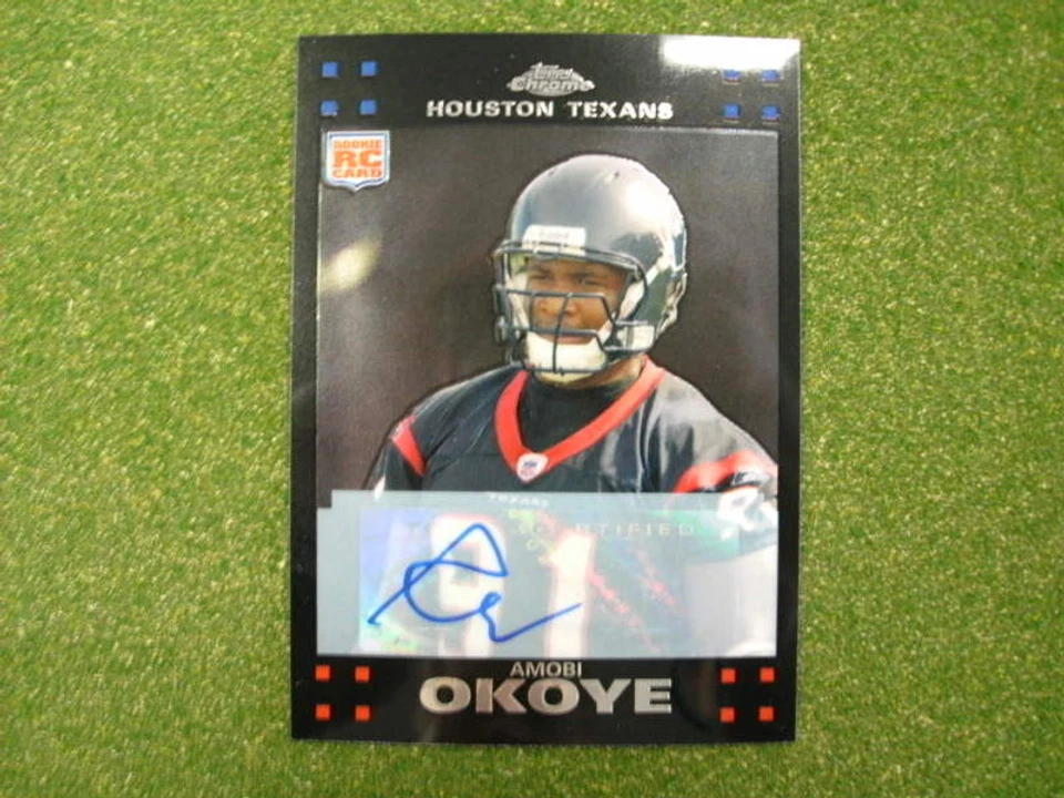 2007 Topps Chrome Amobi Okoye rookie autograph auto - Image 1 of 1