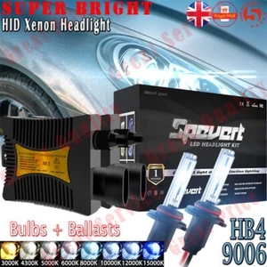 HID Conversion Complete Kit 9006 HB4 6000K Xenon Headlight Bulb 55W Slim Ballast - Picture 1 of 12
