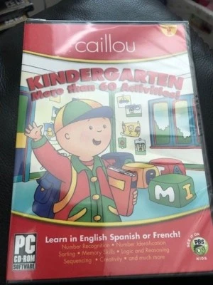 Caillou Kindergarten 60+ Activities PC New!!! - Image 1 of 2