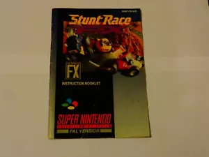 Super Nintendo SNES Game Manual -  Stunt Race - Imagen 1 de 2