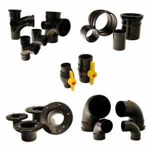 SOLVENT WELD POND PIPE FITTINGS CONNECTOR KOI PIPEWORK FILTER PRESSURE JOIN - Picture 1 of 17