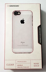 SaharaCase Clear Mobile Protection Kit for iPhone SE/5S/5 - Rose Gold - Picture 1 of 2