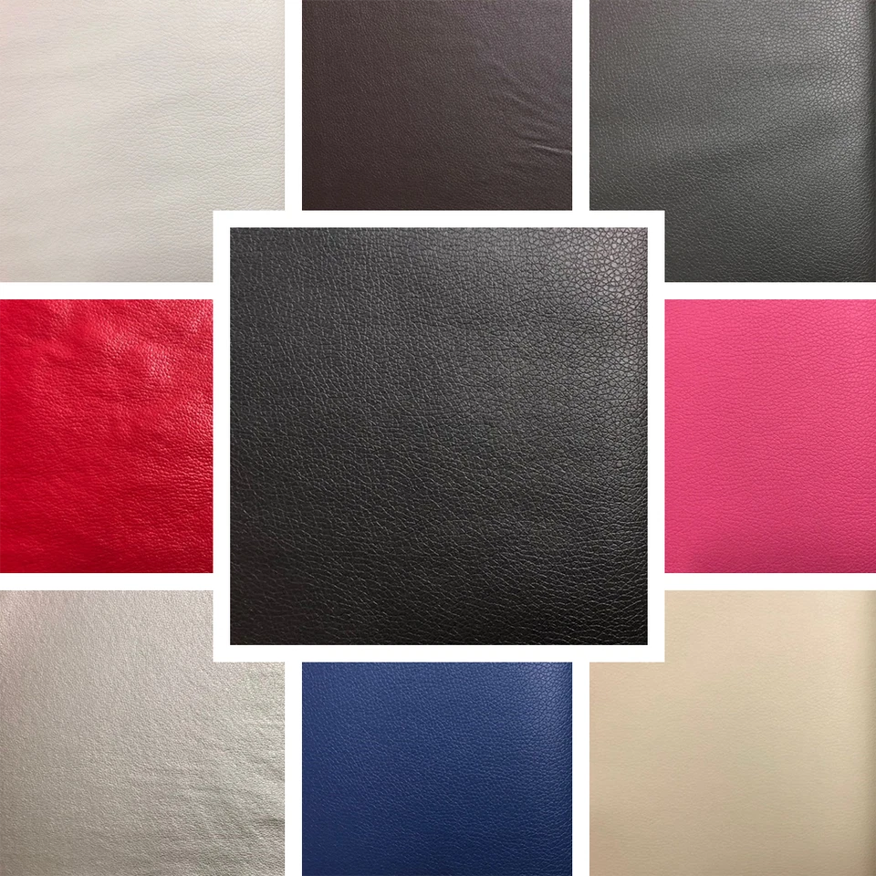 PVC Faux Leather Vinyl Fabric Upholstery Material High Quality Craft FR BS7177 - Image 1 of 1
