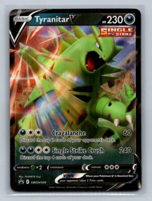 Tyranitar V SWSH: Sword & Shield Promo Cards SWSH109 Near Mint NM - Image 1 of 2