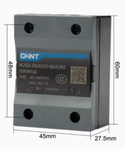 1PC New Chint NJG2-SDA032-80A380  DA80A 380V Solid State Relay Brand - Picture 1 of 3