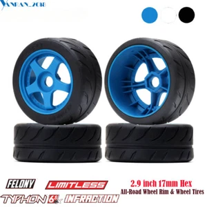 Pneumatici cerchio ruota 17mm esagonale 42/100 per Rc1/7Arrma Infrazione Limitless 1/8Typhon 6S - Foto 1 di 35
