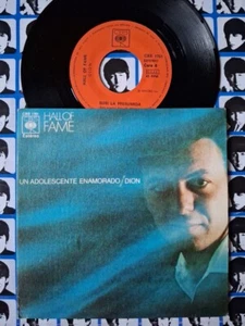 Dion 1974 Hall Of Fame Runaround Sue / Teenager In Love PS Spain 7" Vinyl 45 - Picture 1 of 10