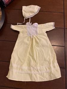 Cabbage Patch Doll Clothes  YELLOW DRESS WITH HAT * - Picture 1 of 5