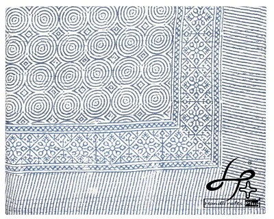 Indian Kantha Quilt Cotton Bedspread King Size Blanket Hand Block Bedding Throw - Image 1 of 4