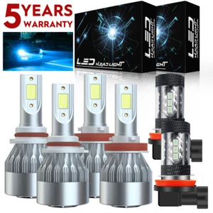 For Toyota Sienna 2011-2018 - 6PC 8000K Combo LED Headlight + Fog Light Bulbs - Picture 1 of 14